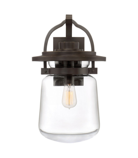 Quoizel exterior wall light Transparent glass, aluminum Western bronze