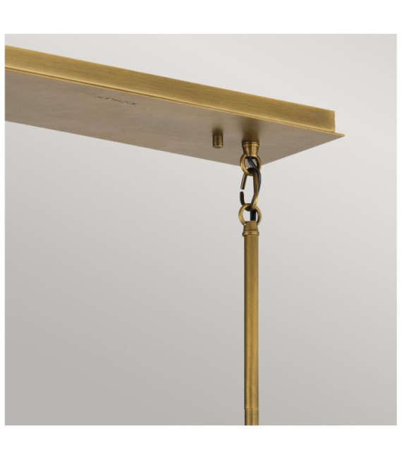 Suspension Kichler Acier Noir et laiton naturel