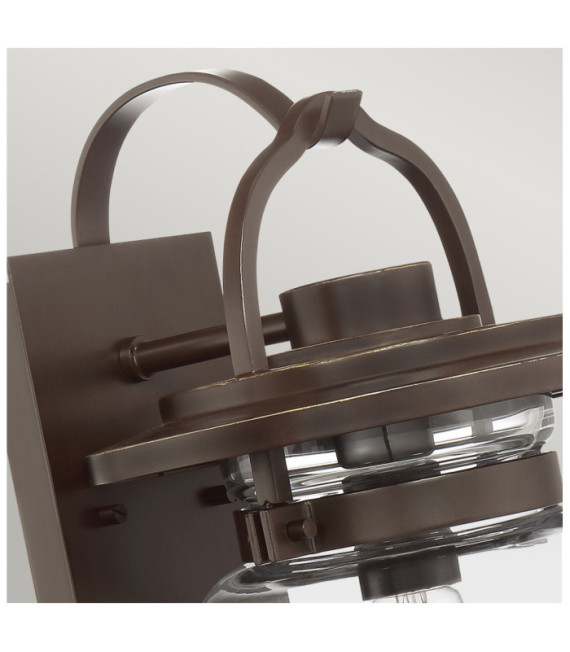 Quoizel exterior wall light Transparent glass, aluminum Western bronze