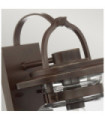 Quoizel exterior wall light Transparent glass, aluminum Western bronze