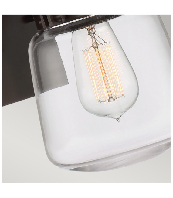 Quoizel exterior wall light Transparent glass, aluminum Western bronze