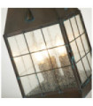 Lampe sur pied extérieur Hinkley Verre à graines transparent,laiton massif Laiton vieilli