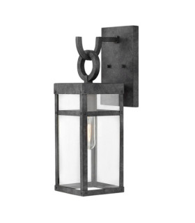 Hinkley outdoor wall light Transparent glass, aluminum Aged zinc