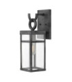 Hinkley outdoor wall light Transparent glass, aluminum Aged zinc
