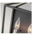 Hinkley pendant light Steel, Black crystal with polished nickel