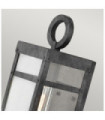 Applique murale extérieur Hinkley Verre Transparent,aluminium Zinc vieilli