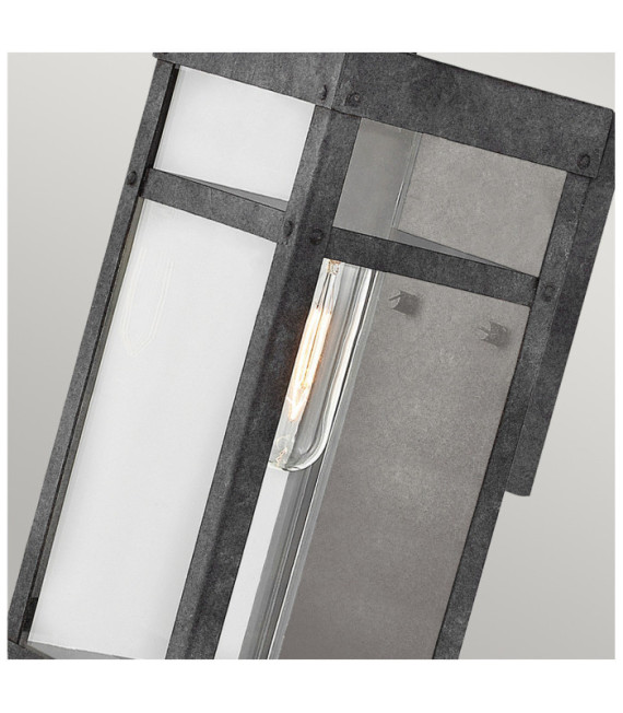 Hinkley outdoor wall light Transparent glass, aluminum Aged zinc