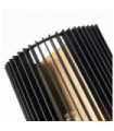Kichler wall light Black steel and natural brass