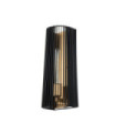 Kichler wall light Black steel and natural brass