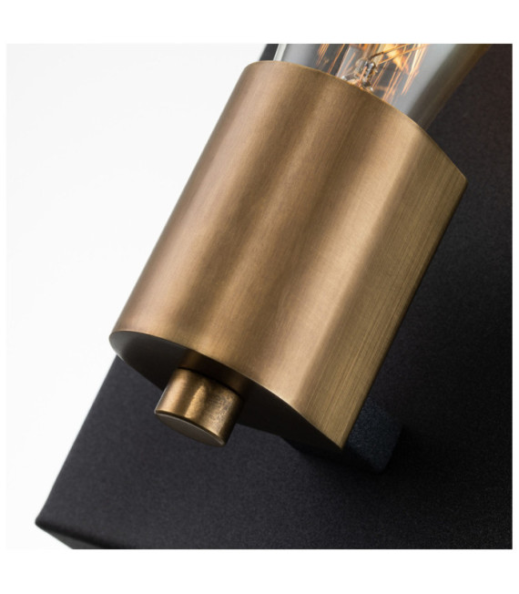 Hinkley wall light Aged zinc steel and heritage brass