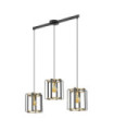 Primero Pendant Steel Gold, Matt Black