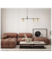 Bletter Pendant Lamp Glass, Black Steel, Amber