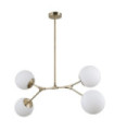 Caserta pendant light Glass, steel, aluminum Antique Bronze