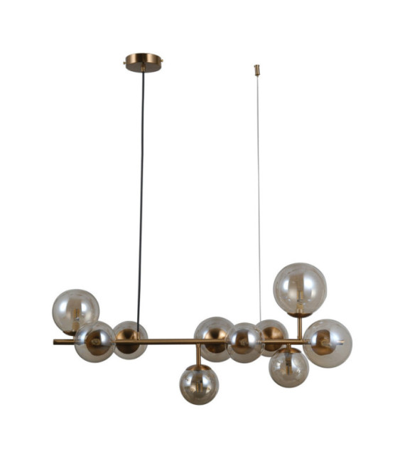 Suspension Frontera Verre,Acier Miel Laiton