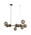 Suspension Frontera Verre,Acier Miel Laiton