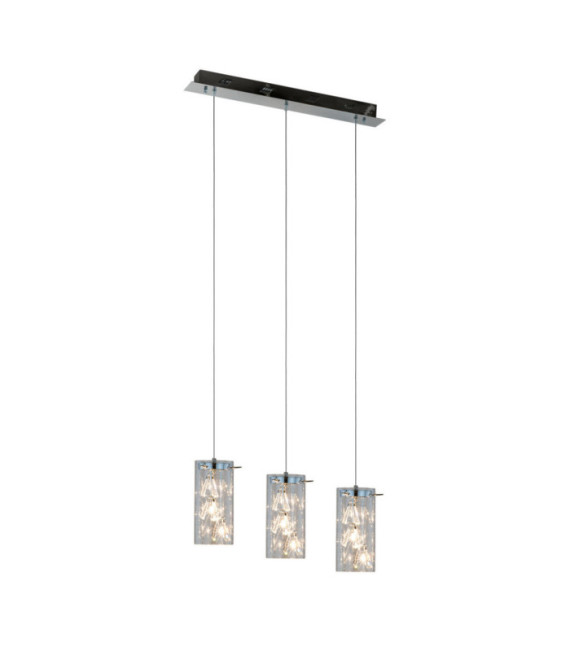 Suspension Shine Verre,alliage métallique Chrome