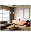 Kalula Pendant Lamp Glass, Black Steel