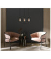Kalula Pendant Lamp Glass, Black Steel
