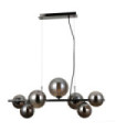 Canello pendant glass, black chrome steel