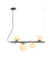 Reverso Pendant Glass, Black Steel, Gold