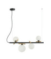Reverso Pendant Glass, Black Steel, Gold
