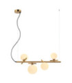 Reverso Pendant Glass, Steel Brass