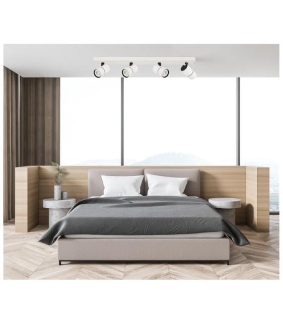 Laconi spotlight bar White, Black