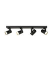 Barre de spots Spiela Acier,Aluminium Noir