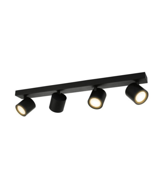 Karlota barra de foco Acero, Aluminio Negro