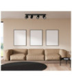 Barre de spots Karlota Acier,Aluminium Noir