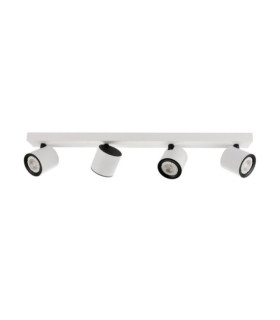 Karlota spotlight bar Steel, White Aluminum, Black