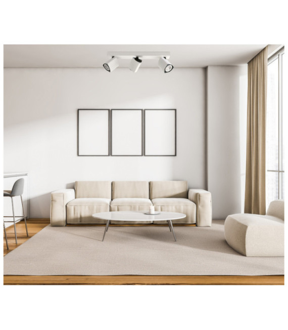Barre de spots Merusa Acier,Aluminium Blanc, Noir
