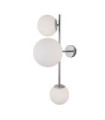 Vailante wall light Glass, steel, aluminum Chrome