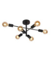 Atlantico Ceiling Light Black Steel