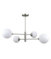 Plafonnier Evora Verre,Acier Nickel satiné