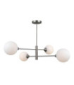 Plafonnier Evora Verre,Acier Nickel satiné