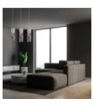 Cordell pendant light Glass, metal alloy Chrome