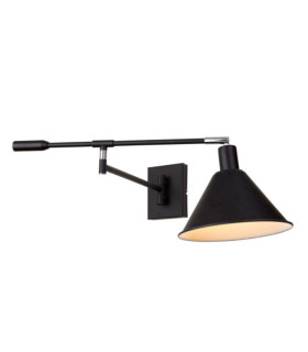 Trinity Wall Light Chrome Steel, Black