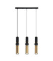 Suspension Isidora Acier,Aluminium Noir, Bronze Antique