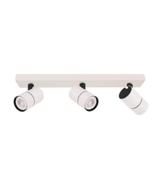 Barre de spots Laconi Blanc, Noir
