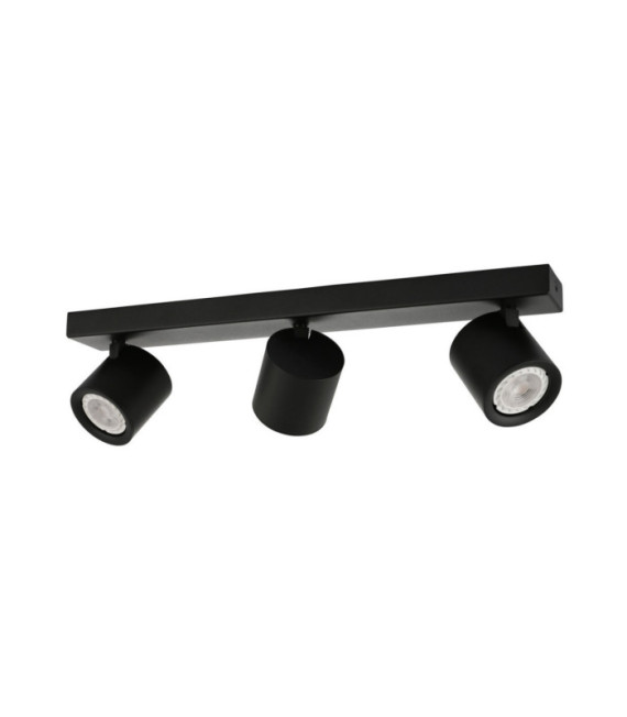 Barre de spots Karlota Acier,Aluminium Noir