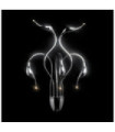 Swan wall light Metal alloy Chrome