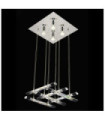 Diamond Pendant Glass, Chrome metal alloy