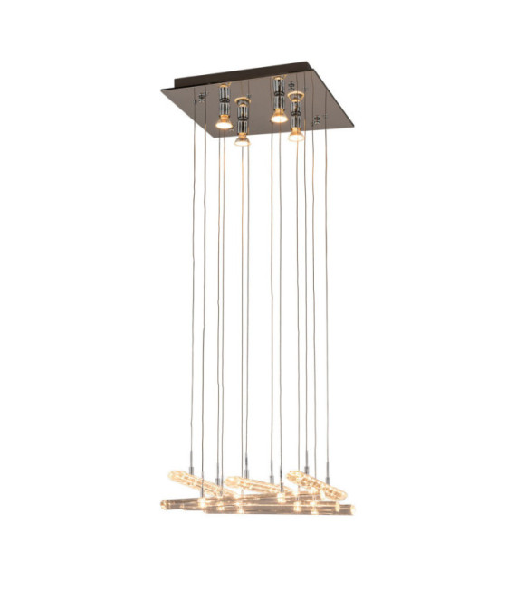 Suspension Diamond Verre,alliage métallique Chrome