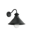 Manesto wall light Glass, Steel White, black, dark gray