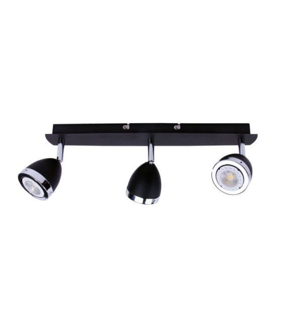 Calasa spotlight bar Steel Matt black, chrome ring