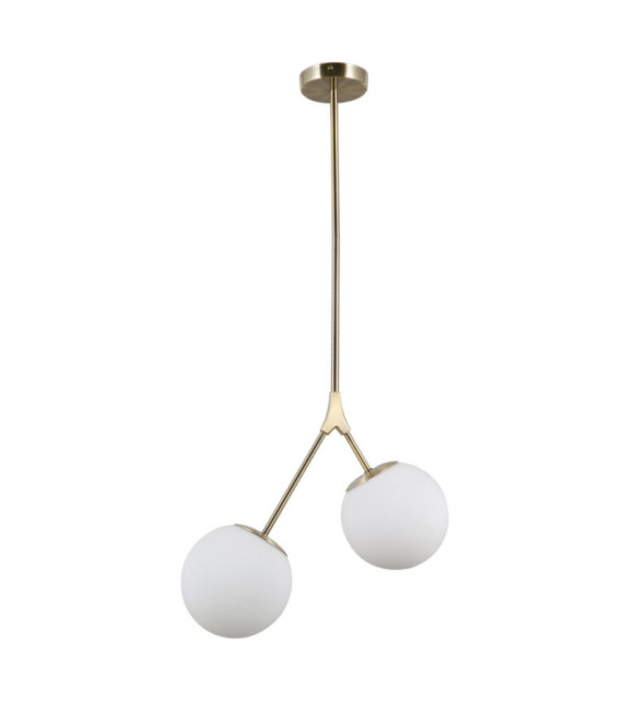 Caserta Pendelleuchte Glas, Stahl, Aluminium Antikbronze