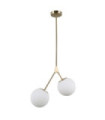 Suspension Caserta Verre,acier,aluminium Antique Bronze