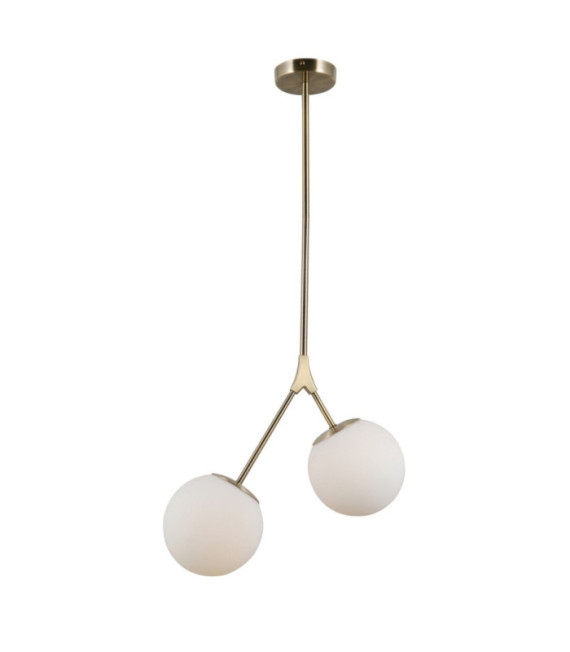 Caserta Pendelleuchte Glas, Stahl, Aluminium Antikbronze