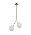 Suspension Caserta Verre,acier,aluminium Antique Bronze